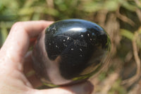 Polished Black Tourmaline Standing Free Forms x 2 From Madagascar