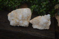 Natural Pineapple Candle Quartz Clusters x 2 From Antsirabe, Madagascar