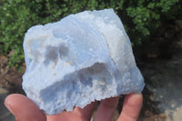 Natural Etched Blue Chalcedony Specimens x 5 From Nsanje, Malawi