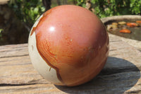 Polished Polychrome Jasper Spheres x 2 From Mahajanga, Madagascar