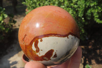 Polished Polychrome Jasper Spheres x 2 From Mahajanga, Madagascar