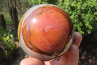 Polished Polychrome Jasper Spheres x 2 From Mahajanga, Madagascar