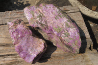 Natural Stichtite Cobbed Specimens x 2 From Barberton, South Africa