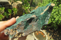 Natural Botryoidal Malachite Specimens x 2 From Tenke Fungurume, Congo