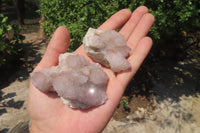 Natural Amethyst Spirit Quartz Clusters x 12 From Boekenhouthoek, South Africa