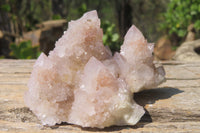 Natural Amethyst Spirit Quartz Clusters x 12 From Boekenhouthoek, South Africa