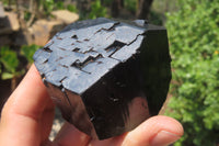 Natural Black Tourmaline With Feldspar Specimens x 4 From Namibia