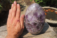 Polished Chevron Amethyst Standing Free Form x 1 from Madagascar