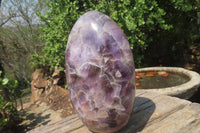 Polished Chevron Amethyst Standing Free Form x 1 from Madagascar