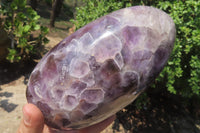 Polished Chevron Amethyst Standing Free Form x 1 from Madagascar