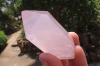 Polished Double Terminated Rose Quartz Points x 12 From Ambatondrazaka, Madagascar