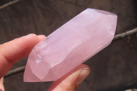 Polished Double Terminated Rose Quartz Points x 12 From Ambatondrazaka, Madagascar