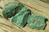 Natural Swazi Jade Cobbed Specimens x 12 from Swaziland