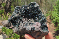 Natural Libethenite Crystals On Dolomite Matrix Specimens x 2 From Shituru, Congo