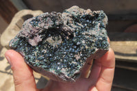 Natural Libethenite Crystals On Dolomite Matrix Specimens x 2 From Shituru, Congo