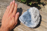 Natural Celestite Geode Specimen x 1 From Sakoany, Madagascar