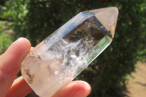 Polished Mixed Quartz Crystals x 12 From Madagascar