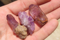 Natural Brandberg Amethyst Quartz Crystals x 63 From Namibia