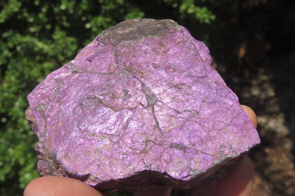 Natural Metallic Purpurite Cobbed Specimens x 6 From Erongo, Namibia