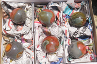 Polished Polychrome Jasper Spheres x 6 From Madagascar