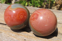 Polished Polychrome Jasper Spheres x 6 From Madagascar