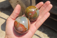 Polished Polychrome Jasper Spheres x 6 From Madagascar