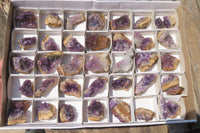 Natural Zululand Amethyst Agate Specimens x 42 from Jozini, South Africa