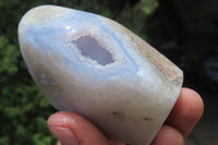 Polished Blue Lace Agate Free Forms x 6 From Malawi