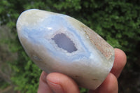 Polished Blue Lace Agate Free Forms x 6 From Malawi