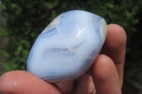 Polished Blue Lace Agate Free Forms x 6 From Malawi