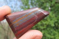 Polished Tiger Iron Jasper Faceted Free Forms x 13 From South Africa