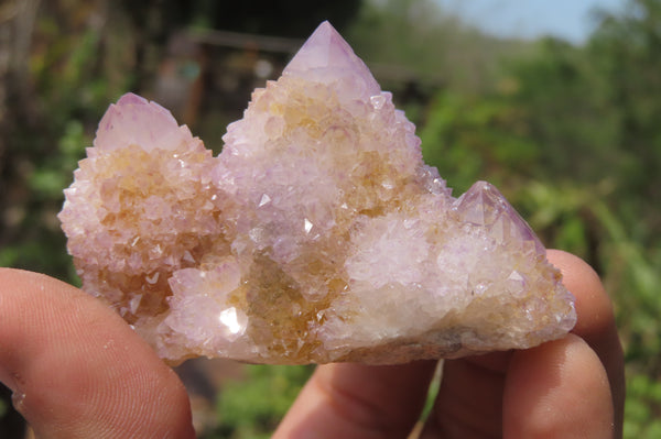 Natural Amethyst Spirit Quartz Clusters x 12 From Boekenhouthoek, South Africa