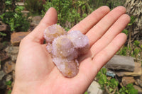 Natural Amethyst Spirit Quartz Clusters x 12 From Boekenhouthoek, South Africa