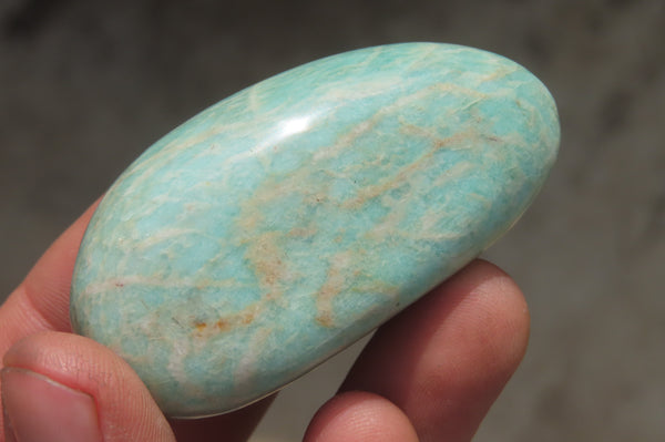 Polished Amazonite Free Forms x 20 From Zimbabwe