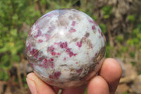 Polished Rubellite Pink Tourmaline Spheres x 6 From Ambatondrazaka, Madagascar