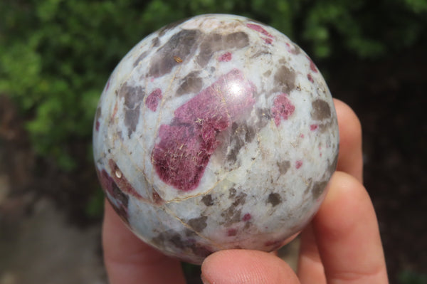 Polished Rubellite Pink Tourmaline Spheres x 6 From Ambatondrazaka, Madagascar