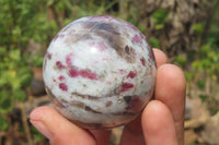 Polished Rubellite Pink Tourmaline Spheres x 6 From Ambatondrazaka, Madagascar