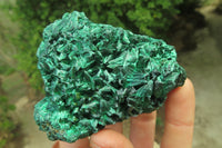 Natural Silky Malachite Specimens x 10 From Kasompe, Congo