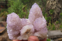 Natural Amethyst Spirit Quartz Clusters x 4 From Boekenhouthoek, South Africa