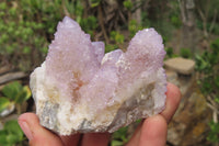 Natural Amethyst Spirit Quartz Clusters x 4 From Boekenhouthoek, South Africa