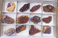 Natural Amethystos Amethyst Plates x 12 From Kwaggafontein, South Africa