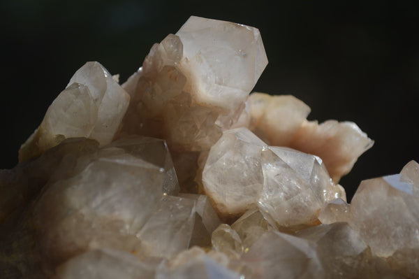 Natural Smokey Phantom Quartz Clusters x 2 From Luena, Congo