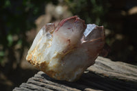 Natural Red Hematoid Quartz Clusters x 2 From Karoi, Zimbabwe