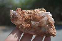 Natural Red Hematoid Quartz Clusters x 6 From Karoi, Zimbabwe