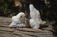 Natural Drusy Quartz Coated Calcite Pseudomorph Specimens x 6 From Alberts Mountain, Lesotho