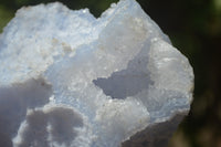 Natural Etched Blue Chalcedony Specimens x 2 From Nsanje, Malawi