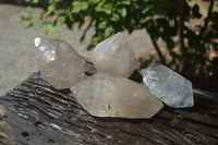 Polished Double Terminated Arcadian Quartz Crystals x 4 From Angola