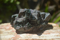 Natural Libethenite Crystals On Dolomite Matrix Specimens x 3 From Shituru, Congo