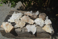 Natural Small Quartz Clusters x 13 from Madagascar