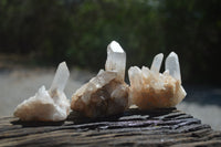 Natural Small Quartz Clusters x 13 from Madagascar